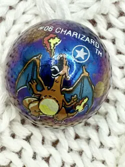 Rare Pokemon Charizard Marble ToyBiz Holo & 1st Edition Star Pokemon HTF - Image 2