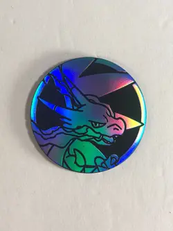 Pokemon TCG Phantasmal Flames ETB Mega Charizard Coin Near Mint - Image 1