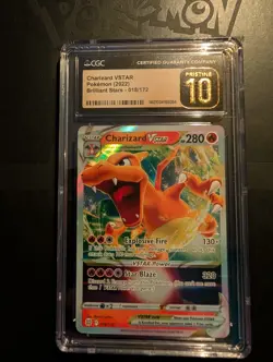 2022 Pokemon Sword & Shield Brilliant Stars Charizard VSTAR #18 CGC PRISTINE - Image 1