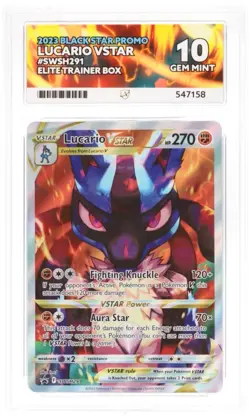 Pokemon Crown Zenith Lucario VSTAR Black Star Promo SWSH291 Ace 10 PERFECT! - Image 1