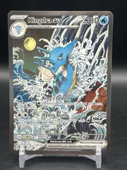 Pokemon TCG Scarlet and Violet Black Star Promo Kingdra EX 131 NM - Image 1