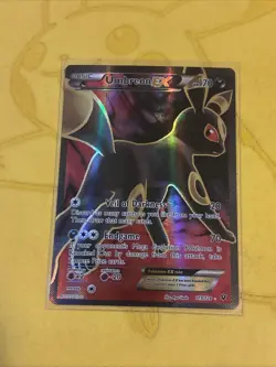 Pokemon TCG Umbreon EX 119/124 LP Full Art Ultra Rare XY Fates Collide - Image 1