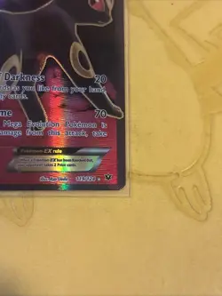 Pokemon TCG Umbreon EX 119/124 LP Full Art Ultra Rare XY Fates Collide - Image 3