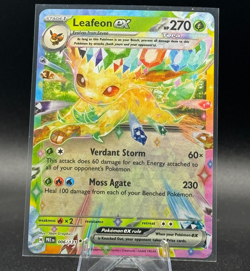 Pokemon TCG Leafeon ex 006/131 Sv: Prismatic Evolutions Holo - Image 1