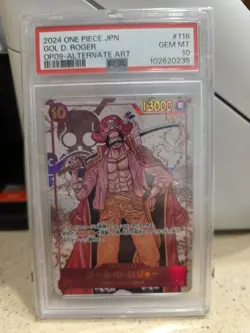 PSA 10 Gol D. Roger OP09-118 Alt Art SEC Emperors in the New World ONE PIECE - Image 1