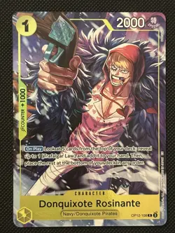 Donquixote Rosinante OP12-108 One Piece Illustration Box 6 Promo - Image 1