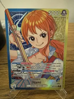 Nami - OP11-041 - Alt Art Leader - A Fist of Divine Speed - One Piece - English - Image 1