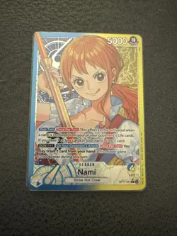 Nami - OP11-041 - Alt Art Leader - A Fist of Divine Speed - One Piece - English - Image 3