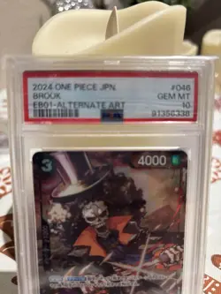 One Piece 2024 Japanese Brook EB01-046 Alternate Art Memorial Collection PSA 10 - Image 2