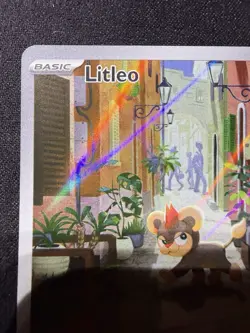 Pokemon TCG Litleo IR 139/132 Illustration Rare Pokemon Card Mega Evolution - Image 3
