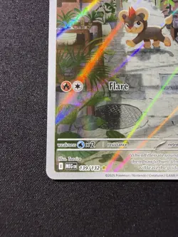 Pokemon TCG Litleo IR 139/132 Illustration Rare Pokemon Card Mega Evolution - Image 4