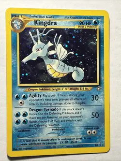 Kingdra #8/111 Neo Genesis 2000 Pokemon TCG Unlimited Rare Holo Card Vintage LP - Image 1