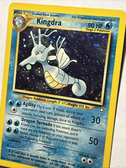 Kingdra #8/111 Neo Genesis 2000 Pokemon TCG Unlimited Rare Holo Card Vintage LP - Image 4