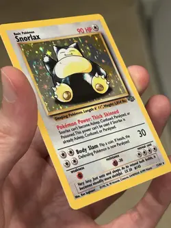 1999 Pokemon TCG Snorlax 11/64 Jungle Set Holo Rare Card Vintage WOTC NEAR MINT - Image 5