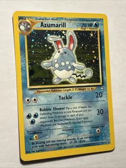 Azumarill - #2/111 Neo Genesis Holo Unlimited Rare Vintage Card Pokemon TCG NM - Image 3