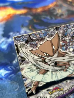 Pokemon 2000 Topps Chrome Kabutops #141 Good Condition Non Holo Blue Logo Card - Image 3