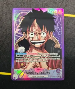 One Piece Card Game Tcg Monkey D Luffy OP05-060 Alternate Art Leader English - Image 1