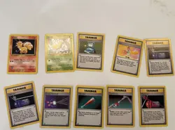 131 original Pokemon 70 BASE, 33 JUNGLE and 28 FOSSIL set cards, vintage - Image 5
