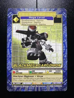 Blackmegagargomon BO-298 Digimon Digi-battle Series 6 Bandai Trading Card - Rare - Image 1