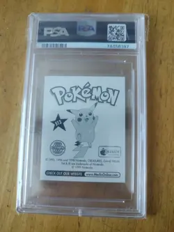 1999erlin Pokemon Slowpoke Prism #S13 PSA 7 Nm Sticker Card - Image 2