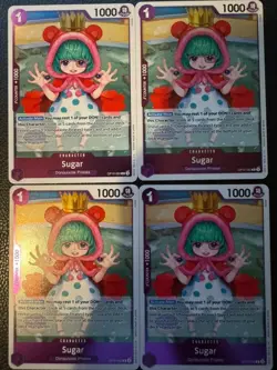Sugar OP10-065 X4 Playset R Royal Blood - ONE PIECE Card Game NM - Image 1