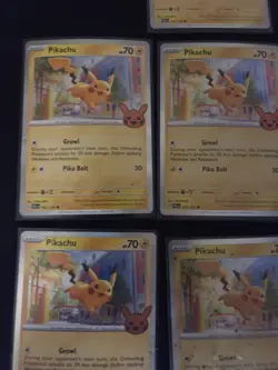 Lot Of 7 Pokemon Cards Pikachu 062/193 Trick or Trade Booster Bundle 2023 Holo - Image 4