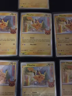 Lot Of 7 Pokemon Cards Pikachu 062/193 Trick or Trade Booster Bundle 2023 Holo - Image 5