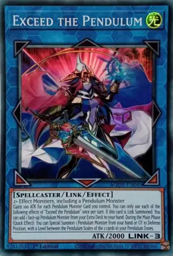 AGOV-EN045 EXCEED THE PENDULUM SUPER RARE 1ST EDITION YuGiOh CARD - Image 1
