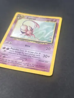Espeon Neo Discovery TCG 1/75 Holo Unlimited Rare Card Pokemon English - Image 3