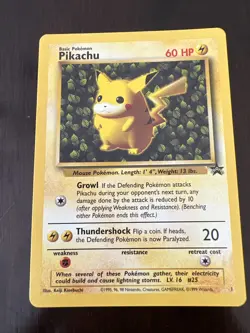 IVY Pikachu Black Star 1 League Promo Exclusive 1999 Pokemon Card - Image 1