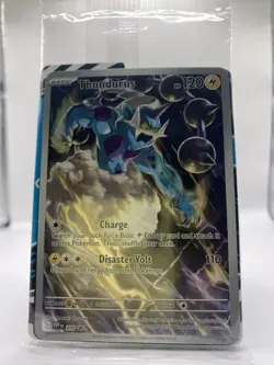 Pokemon Sealed Thundurus 209 Promo Black Star SV Scarlet Violet Promo Card Rare - Image 1