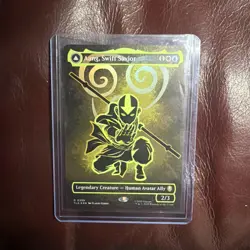 Aang, Swift Savior (Borderless) (Neon Ink Foil) Avatar: The Last Airbender Foil - Image 1