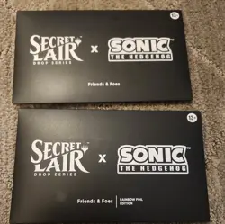 Mtg Sonic Secret Lair Friends And Foes Foil AND Normal Edition Sealed (2 sets) - Image 1