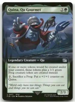 Quina, Qu Gourmet (Extended Art) #471 MTG Final Fantasy FIN NM X1 - Image 1
