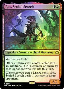 MTG-Gev, Scaled Scorch Bloomburrow(NM-FOIL)#214 - Image 1