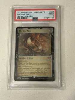 The One Ring Showcase Scrolls Lord of the Rings LOTR MTG Foil #697 PSA 9 - Image 1