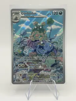 Pokemon TCG Garbodor 204/182SV04: Paradox Rift Illustration Rare Card - Image 1