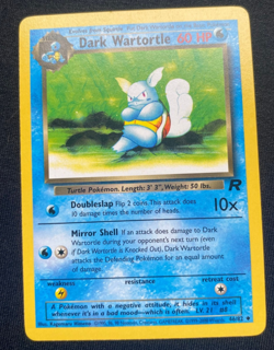 Pokemon TCG Dark Wartortle Team Rocket 46/82 Regular LP - Image 1