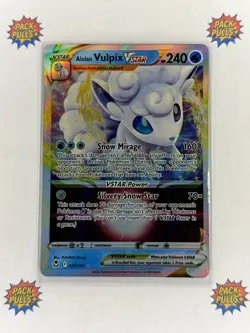 Alolan Vulpix VSTAR 034/195 Swsh12: Sword & Shield Silver Tempest Pokemon TCG - Image 1