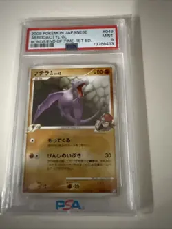 2008 Pokemon Aerodactyl GL Bonds To The end Of time 049/090 PSA 9 1st Edition - Image 1