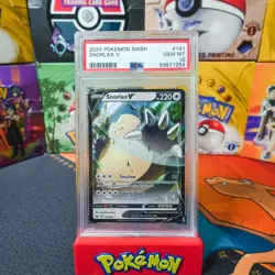 PSA 10 GEM MINT 2020 Pokemon Game Sword & Shield Snorlax V 141 - Image 1