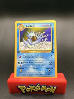 GOLDUCK 1st Edition Fossil 1999 Rare Non Holo Pokemon Vintage 35/62 NM/Mint - Image 1