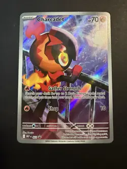 Pokemon TCG Charcadet 022 Phantasmal Flames Black Star Promo - NM - Image 2