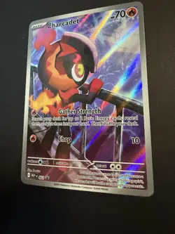 Pokemon TCG Charcadet 022 Phantasmal Flames Black Star Promo - NM - Image 4
