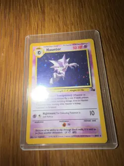 Haunter 6/62 Fossil Holo Unlimited Rare Pokemon - Image 1