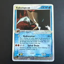 Kabutops ex 97/100 Sandstorm Holo E READER VINTAGE POKEMON - Image 1