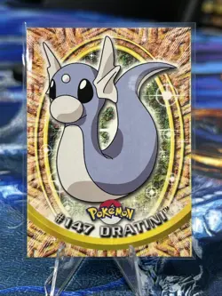 2000 Topps Pokemon TV Animation Series 3 Dratini Blue Logo #147 - Image 1