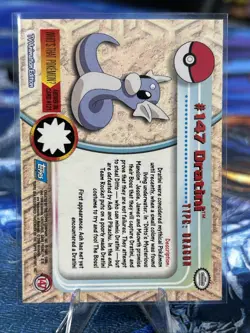 2000 Topps Pokemon TV Animation Series 3 Dratini Blue Logo #147 - Image 2