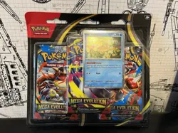 Pokemon Mega Evolution Base Set 3-Pack Blister Psyduck (Factory Sealed) - Image 1