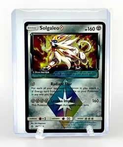 SOLGALEO PRISM STAR 2018 Pokemon TCG Ultra Prism #89/156 HOLO PRISM RARE - Image 1